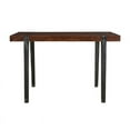thumbnail image 2 of Treasure Trove Bradley Wood Dining Table in Honey Brown/Antique Gunmetal, 2 of 7