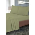 thumbnail image 3 of Royale Linens Twin Size Flat Sheet Only - Brushed 1800 Microfiber - Wrinkle&Stain Resistant - Hotel Quality Flat Sheet Sold Separately - Top Sheet for Bed (Twin SageGreen), 3 of 10