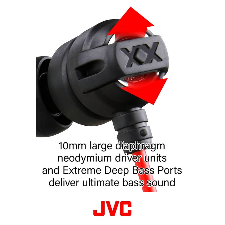 JVC HAFX1X Headphone Xtreme-Xplosivs, Black, Red - Walmart.com JVC HAFX1X Headphone Xtreme-Xplosivs, Black, Red - Walmart.com