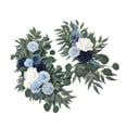thumbnail image 2 of Kuntesetty 2 Pack Artificial Flowers for Wedding Arch, Floral Arrangement, Home Decor, Silk Blue, 2 of 9