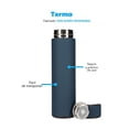 thumbnail image 2 of Termo Acero Inoxidable 500 ml a Prueba de Fugas, Infusor de Té, Mantiene la Temperatura Hasta por 12 Horas, Doble Pared, Cierre Hermético, Sin BPA (Azul) hanylish Bluelander Termo, 2 of 7