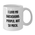 thumbnail image 2 of Funny Dachshund Dog White Coffee Mug Gifts from Friends to Dachshund Dog Lovers, 2 of 4