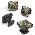 thumbnail image 2 of 4 Pcs Cabinet Handle Drawer Pulls Woodpecker Knobs with Screws Square Furniture Office Cabinet Knob Decoration, 2 of 7