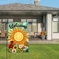thumbnail image 3 of Amhnf Welcome Sunflower Garden Flag With Colorful Flowers For Home Outdoor Garden Yard Decor 12x18 inch, 3 of 5