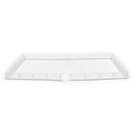 Standi Toys 1/64 White 3 Rail Fence 6" Sections 6 Pack Farm Toy Accessory STWFP6