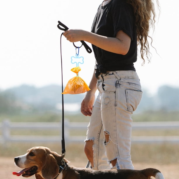 OUNONA 5Ud Sujetadores Para Bolsas De Desechos De Mascotas Con Clip Para Correa Fabricados En ABS Resistente