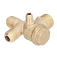thumbnail image 1 of Check Valve, Electric Drive High Hardness Standard Size 4 Way Valves With 21x16x16x10mm Thread For 1500w Air Compressor Repair, 1 of 8