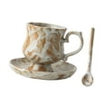 thumbnail image 4 of Taza de té y platillo de cerámica, versátil, novedosa, elegante, juego de tazas de té de para bodas, fiestas de inauguración de casa,, 4 of 7