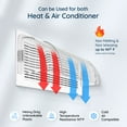 thumbnail image 6 of Home Intuition Heat and Air Vent Deflector 8.5" to 15" Magnetic Non Melting Adjustable for Vents, Sidewall, and Ceiling Registers, 2 Pack, 6 of 10