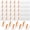 Clear Print Orange, variant on Zooblu 200 Pcs 8 Sheets Football Helmet Stickers Hatchet Decals 1-1/8 Inch Self Adhesive Hockey Stickers for Baseball Softball(Black on Clear)
