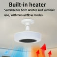 thumbnail image 6 of 275W Bathroom Ceiling Heater, Electric Ceiling Heater with Remote Control, Ceiling Mounted Bathroom Heater, Fan Light Ceiling Heater 9.84 Inches for Bathroom, 6 of 6
