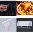 thumbnail image 3 of HLONK 50 Pcs Lacets en Acier Inoxydable pour Dinde - Brochettes Robustes de 6 Pouces avec Boîte de Rangement en Plastique Design Anneau Antidérapant & Pointe Pointue pour Friteuse à Air Chaud Barbecue - Réutilisables pour Dinde, 3 of 6