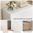 thumbnail image 6 of 60’’ High Gloss White Dresser with 9 Drawers, Modern Storage Cabinet for Bedroom, Hallway, Living Room, 6 of 7
