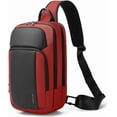 thumbnail image 1 of BANGE Bolso Cruzado Unisex de 11 Pulgadas con Compartimento Separado, Bolso Ligero E Impermeable para el Trabajo (Rojo), 1 of 9