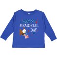 thumbnail image 3 of Inktastic Happy Memorial Day Eagle Boys or Girls Long Sleeve Toddler T-Shirt, 3 of 5