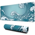 thumbnail image 1 of Non-Slip Rubber Base, Desk Mouse Pad with Stylish Topographic Pattern Design - Extra Large Desk Mat for Comfort and Style Enhancement - Ideal Desk Decor Accessory, 1 of 7