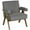Gris, variante sur HOMCOM Fauteuil d'Appoint en Velours Côtelé avec Siège Grand et Accoudoirs Rembourrés Gris Foncé