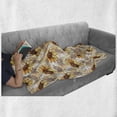 thumbnail image 6 of Yellow Flower Soft Flannel Fleece Blanket, Watercolor Style Sunflowers Pattern with Faded Blossoms Botany Bouquet, Cozy Plush for Indoor and Outdoor Use, 60" x 80", Yellow Marigold, by Ambesonne, 6 of 6