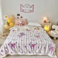 thumbnail image 4 of Hello Kitty Cartoon Plush Blanket Toy  Cinnamoroll Kuromi Soft Multi Functional Arctic Velvet Milk Velvet Blanket Kid Gift ZR, 4 of 7