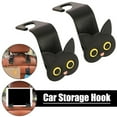 thumbnail image 4 of 2PCS Cartoon Cute Cat Car Headrest Hook Back Seat Organizer Holder Auto Fastene, 4 of 8