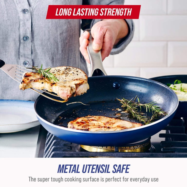 Blue Diamond, 2-Piece Ceramic Nonstick Fry Pan Set, 9.5