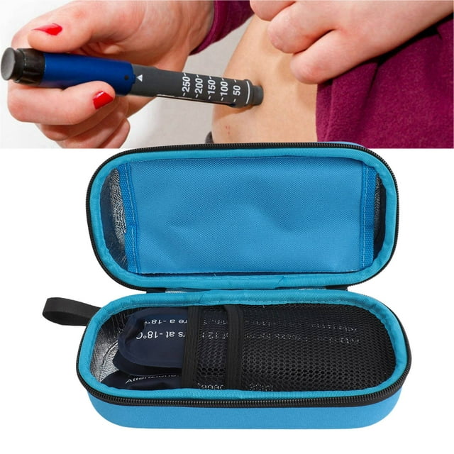 Insulin Cooler Bag Lightweight Diabetic Supplies with Professional EVA Material, Excellent Insulation Performance for Easy Washing