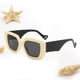 thumbnail image 3 of Gafas de sol de Gran Tamaño Sunnimix con protección UV Lentes de sol Elegantes beige, 3 of 6