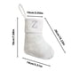 thumbnail image 3 of Calcetines navideños de seda blanca brillante, calcetines con letras de 23 cm, calcetines decorativos para chimenea, colgantes, 3 of 6