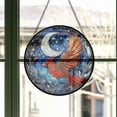 thumbnail image 3 of Mystic Twilight Red Cardinal Suncatcher Stained Glass Window Hanging Handmade Stained Glass Suncatchers Metal Chain Outdoor Garden Decor Gift for Women Christmas Thanksgiving,, 3 of 6