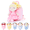 Pink, variant on Toddler Toys Kids Plush Toy for Girl with Pockets Soft Plush Doll Bag Rapun Princess 9 Inches