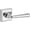 Polished Chrome, variant on Baldwin PVFEDTSR003 Federal Privacy Leverset - Brass