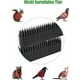 thumbnail image 4 of Pinchos antipalomas de plástico, pinchos antipalomas para balcón, pinchos antipájaros para instalar vallas, alféizares de ventanas, evitar que las palomas, cuervos, gatos aterricen (15 piezas) (negro) esquí esquí Gafas de esquí, 4 of 5