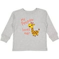 thumbnail image 3 of Inktastic My Peepaw Loves me- cute giraffe Boys or Girls Long Sleeve Toddler T-Shirt, 3 of 5