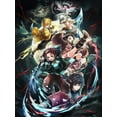 thumbnail image 1 of Juego de pintura de diamante para adultos DIY Demon Slayer Anime Diamond Art 5D Diamond Painting Full Diamond Gemstone Art Punto de cruz Arte Decoración de la pared del hogar 30x40cm, 1 of 5