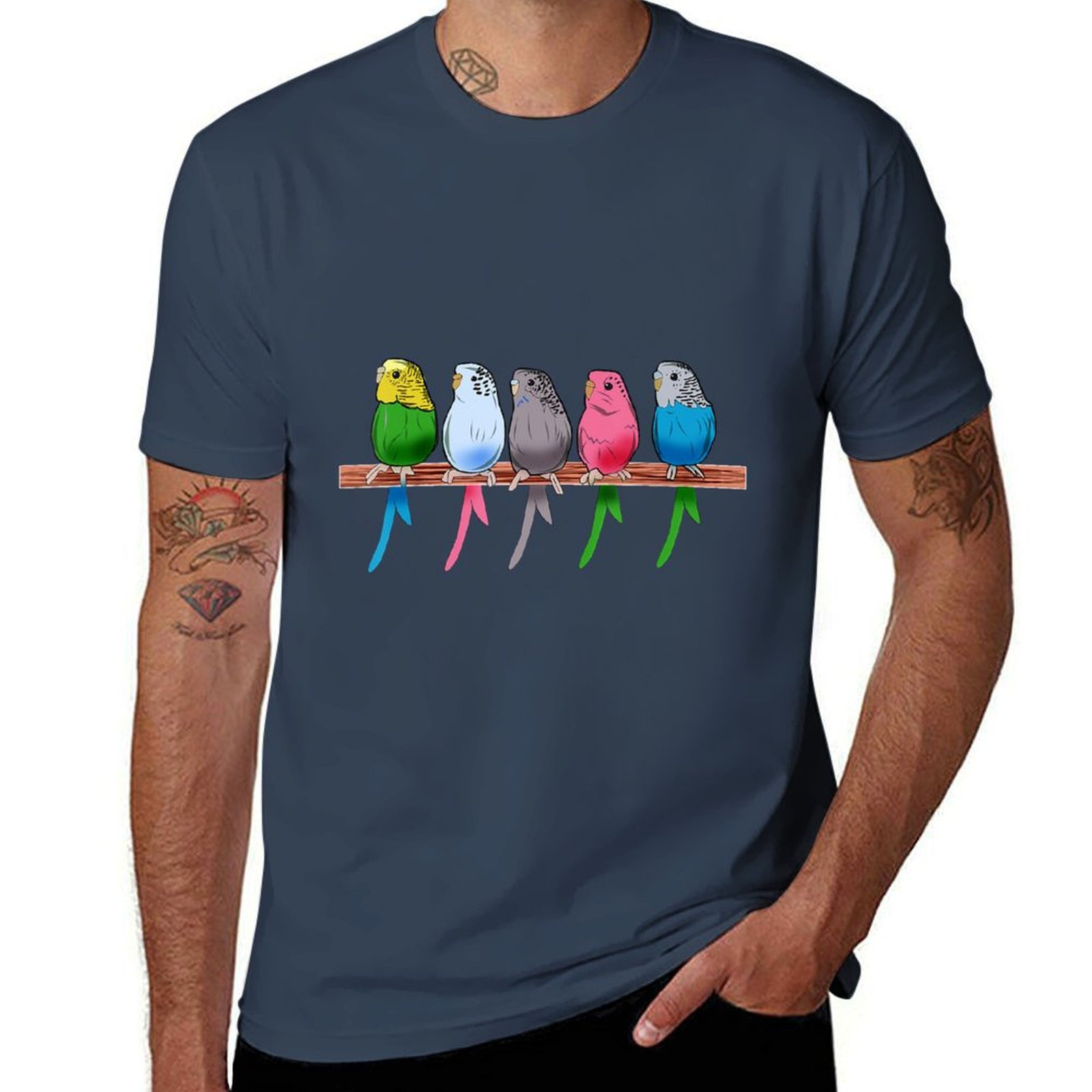 Funny Budgie Pet Bird Parakeet Graphic Budgerigar Gift T-Shirt