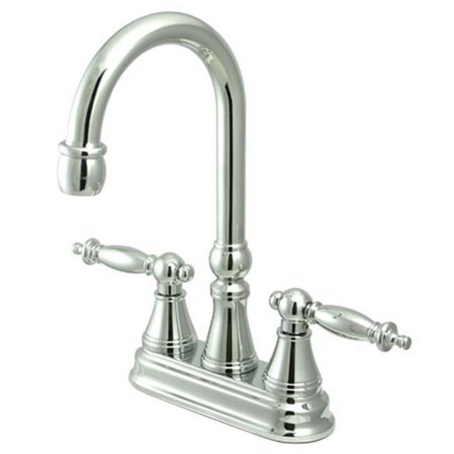 Kingston Brass KS2491TL 4 Inch Center Bar Faucet - Polished Chrome