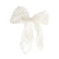 thumbnail image 4 of Unique Bargains 1 Pc Fashion Bow Ribbon Hair Clips Beige, 4 of 5