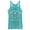 Tahiti Blue, variant on Women's Peter Pan Camp Neverland  Racerback Tank Top Tahiti Blue Large