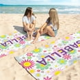 thumbnail image 6 of Personalized Beach Towel for Kids & Adults with NAME 400GSM Custom 100% Microfiber Pool Towel Ultra Absorbent Super Soft Towel Personalized Gift for Women Men, 6 of 8