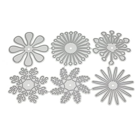 Scrapbook Cutting Tools All clearance New 2018 6 Pcs/set Different Flower Shape Metal Cutting Dies for Scrapbooking DIY Decorative ()