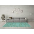 thumbnail image 3 of Ahgly Company Indoor Rectangle Abstract Light Blue Modern Area Rugs, 5' x 8', 3 of 4