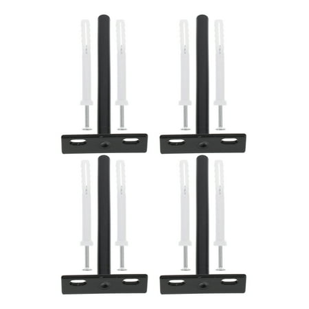

4 Sets Shelf Bracket Concealed Home Shelf Support Rack T Shape Support Stand