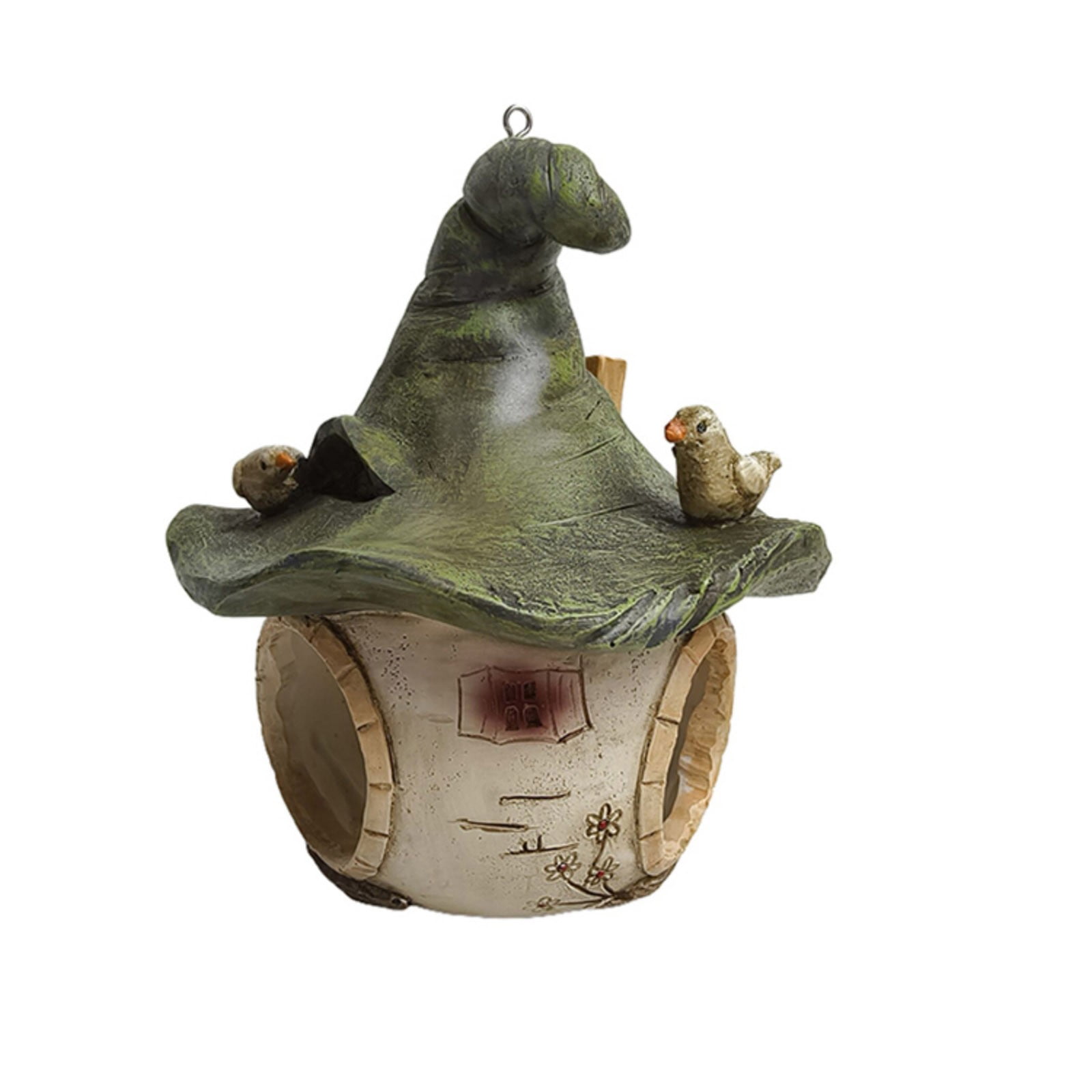 EUDIDV Suet Bird Feeder Hummingbird's Lair Hanging Tree Hummingbird Warm Lair Outdoor Courtyard Resin Decoration Bird Feeding Device Avian Feast Station