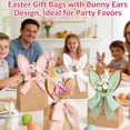 thumbnail image 6 of Boho Bunny Easter Goodie Bags Set, 12/24/36 Pcs Easter Bunny Goodie Bags, Rabbits Treat Bags With Ribbon, For School, Church, Office Parties (36PCS), 6 of 6