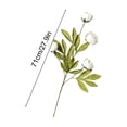 thumbnail image 3 of MMJ Artificial Peony Flower White Faux Peony Branch 28in for Vase Table Centerpiece Wedding Party Home Sofa Display, 3 of 6