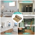 thumbnail image 7 of Uxcell Wood Grain Wallpaper Border 6" x 16.4ft Textured Frame Sticker, Brown Stone, 7 of 7