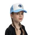 thumbnail image 4 of PAYOHTO Kids Vanuatu on Planet Earth Baseball Hat Back Adjustable Mesh Breathable Hats Sky Blue Trucker Cap Outdoor Fishing Sun Caps for Boys or Girls ages 4-10, 4 of 9