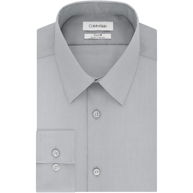 Calvin Klein Men s Dress Shirts Slim Fit Non Iron Solid