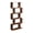 Rust Brown, variant on IULULU 62" Geometric Bookcase, 5-Tier S-Shaped Modern Bookshelf, Tall Room Divider Shelf for Living Room, Bedroom, Home Office, Hallway, White