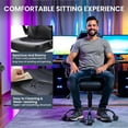 thumbnail image 5 of PRZL Ergonomic Gaming Chair with Adjustable PU Leather Seat, Flip-Up Armrests, and Swivel Design, Perfect for Home Office, Gaming, or Entertainment – Ideal for Adults, Kids, and Gamers, Grey/Black, 5 of 14